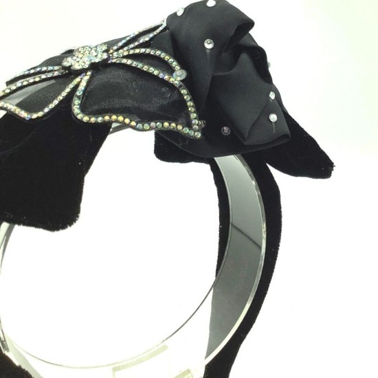 retro baroque entry luxury bow headband