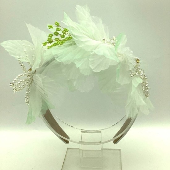 Korean style pearl Bead Floral Beauty headband