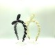 New Fashion Pearl Lace Rabbit Ears Headband