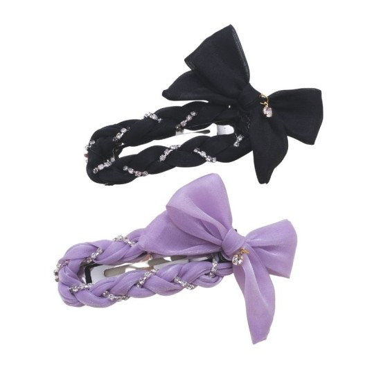 Bow Knot Braided Hairpin