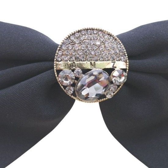 Big Bow Set Inlaid Zircon Hairpin