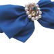 Fashion Pearl Streamer Blure  Bow Hairpin