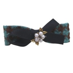 Pearl Floral Bow Single Clip Hairpin