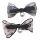 Polka Dot Bow Pendant Pearl Single Clip Hairpin