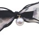 Polka Dot Bow Pendant Pearl Single Clip Hairpin