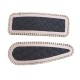 Xiaoxiangfeng rhinestone braided leather hairpin