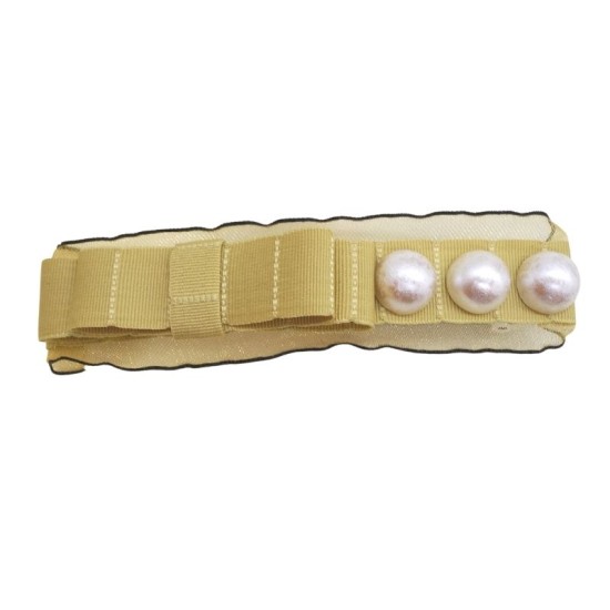 French Fashion Pearl Bow Hair Clip