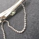 tassel chain silver hair clip