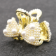 Bow Knot Pearl Chopped small Hair Scratch Clip