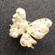 Pearl Buterfly Irregular design small Hair Scratch Clip