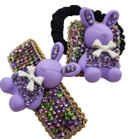 new style bling-bling rabbit hairpin set