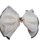 Fashion Pearl Bear Big Bow Hair Clip