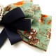 french retro floral streamer bow hairpin