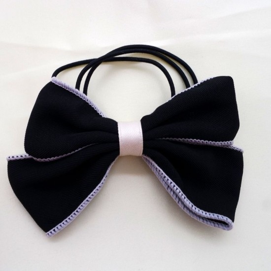 Solid color bow hair rope