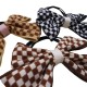 plaid bow hair rope