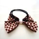 plaid bow hair rope